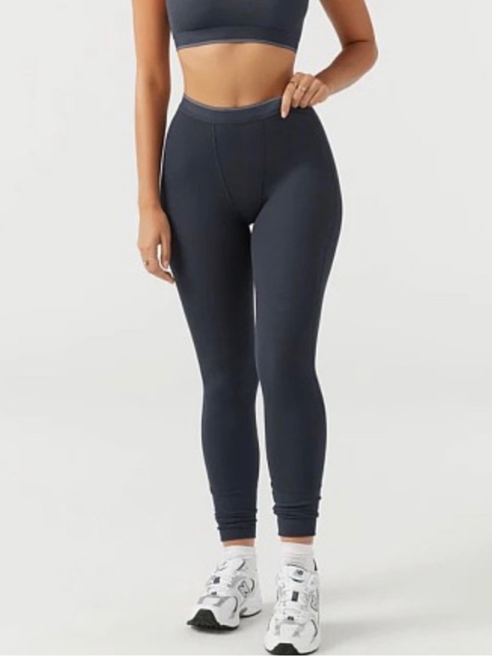 Joah brown High-Waist Black Active Leggings